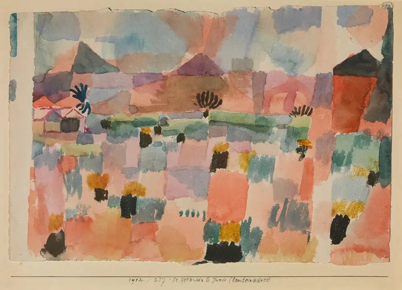 Saint-Germain nær Tunis (innlandet) - Paul Klee