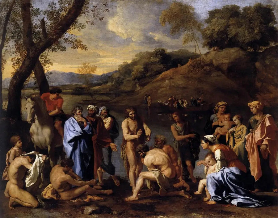 Saint Jean døper folket - Nicolas Poussin
