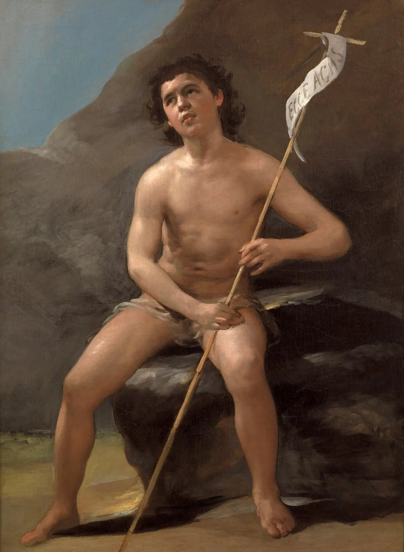 Sankt Johannes Døperen i ørkenen - Francisco de Goya
