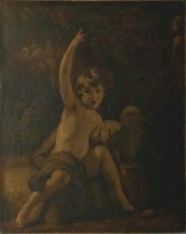 Saint Johannes Døperen i ørkenen - Joshua Reynolds