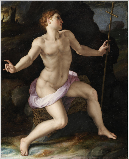 Saint Johannes Døperen i ørkenen - Bronzino