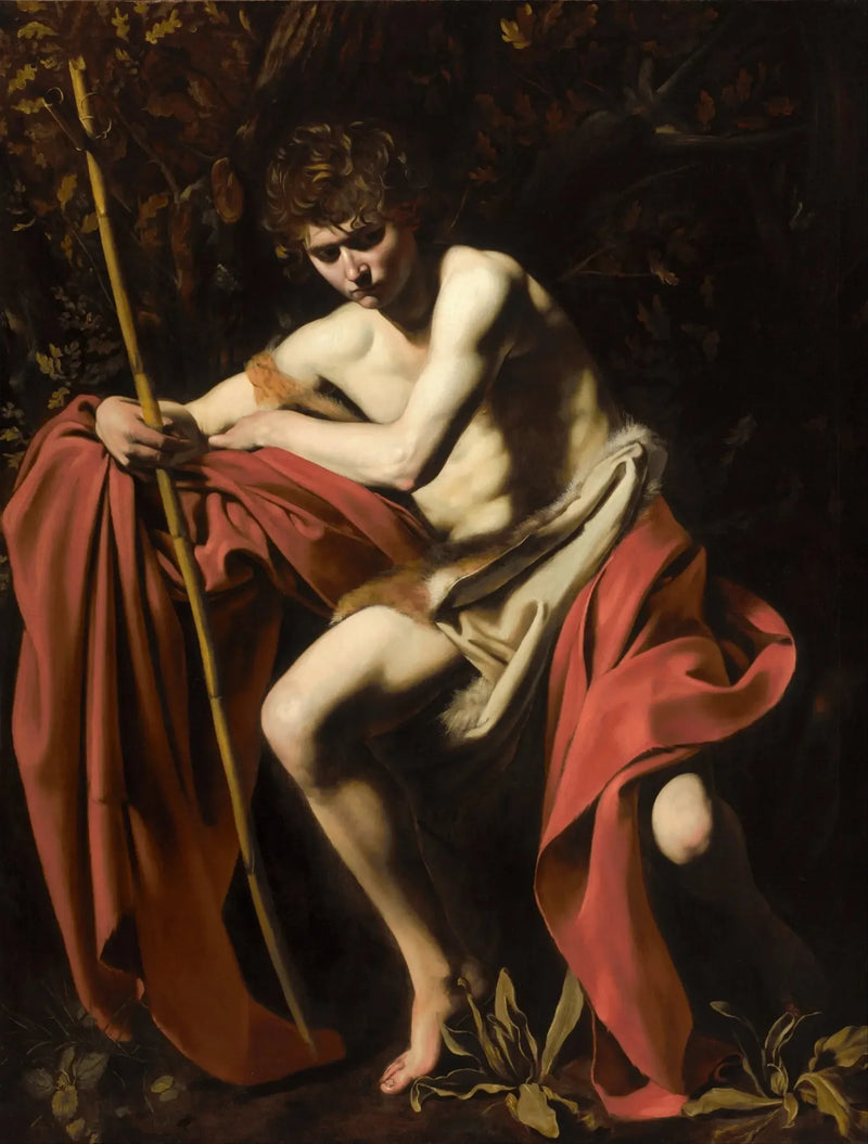 Sankt Johannes Døperen i ørkenen - Caravaggio