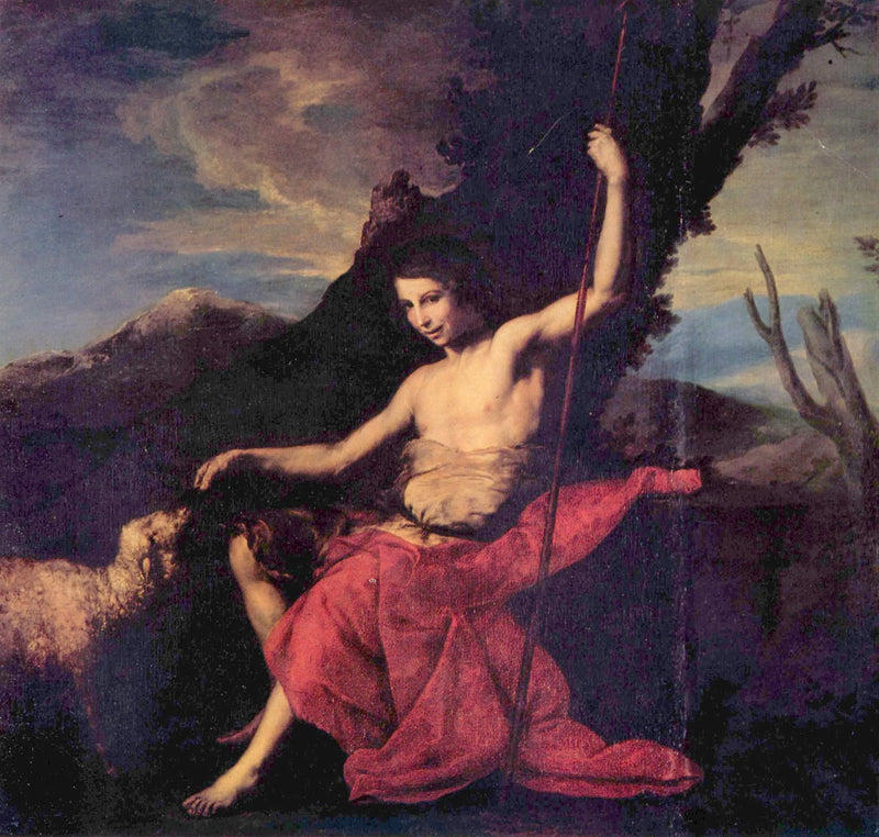 Saint Jean Døperen i ørkenen - Jusepe de Ribera