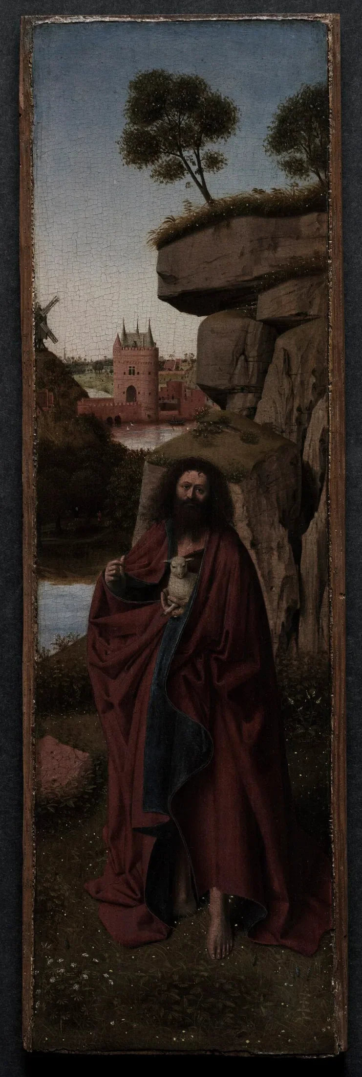Saint Jean-Baptiste i et landskap - Petrus Christus
