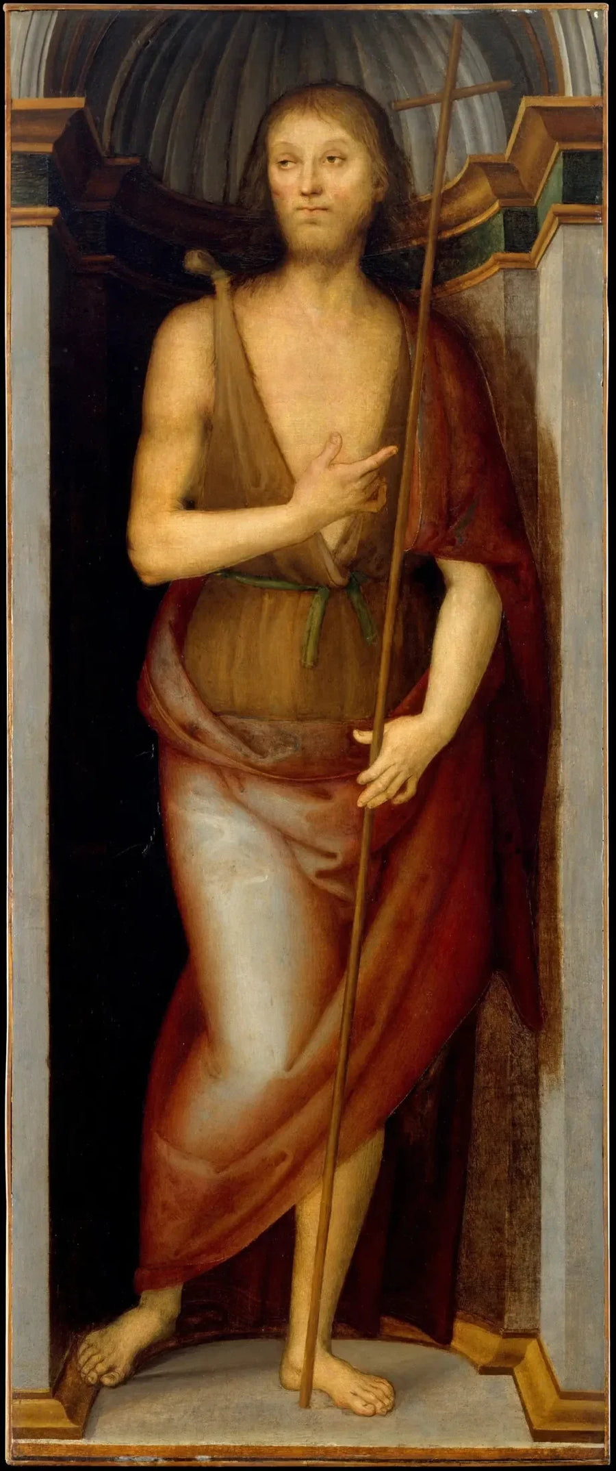 Saint Johannes Døperen; Sankt Lucia - Pietro Perugino