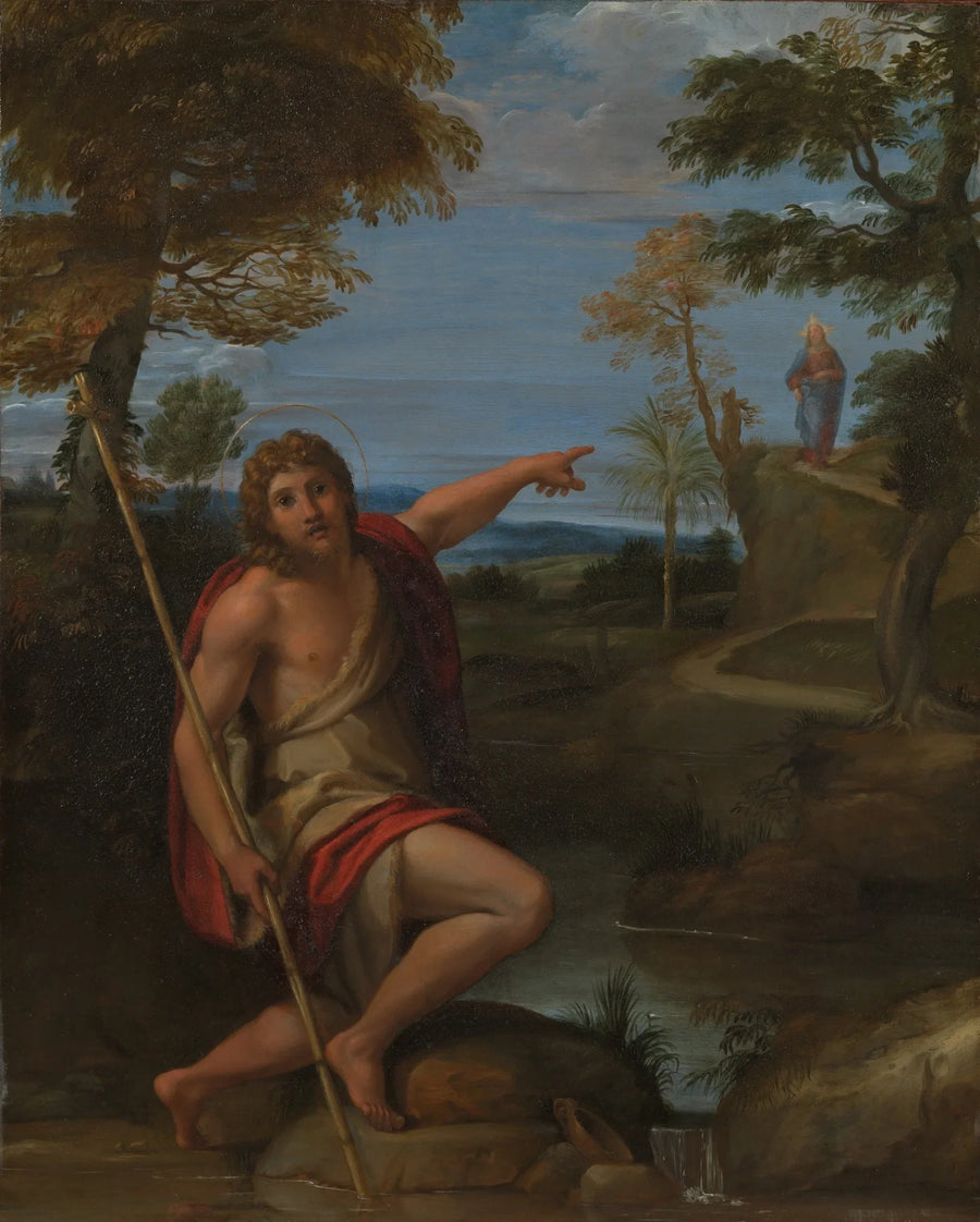 Saint Jean-Baptiste vitner - Annibale Carracci