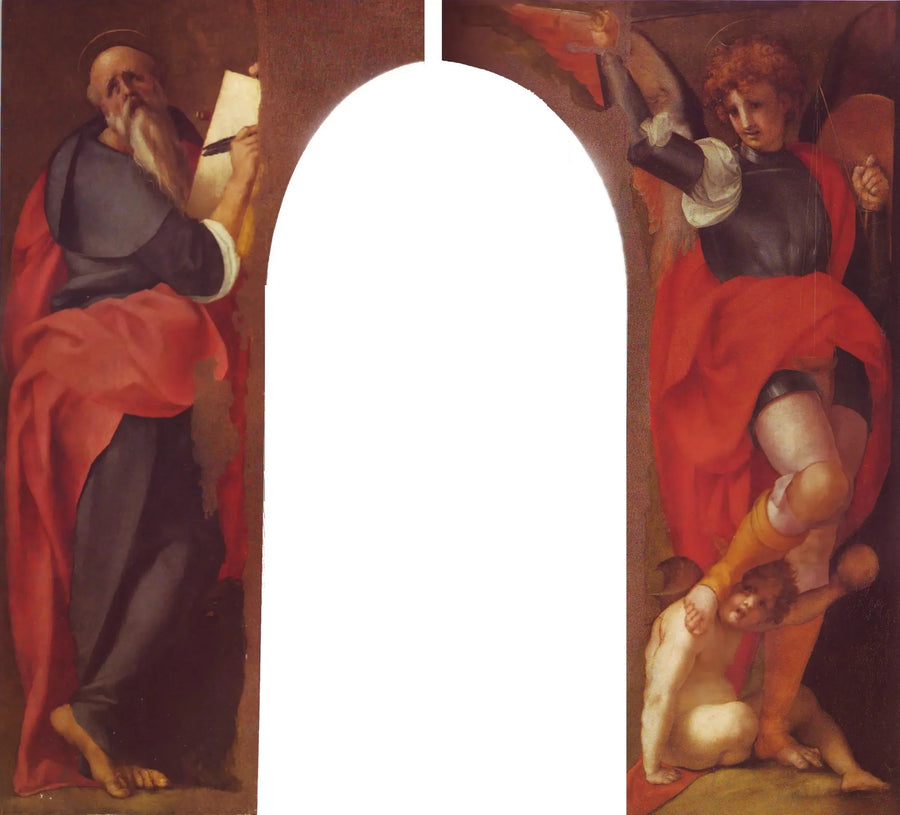 Sankt Johannes Evangelisten og erkeengelen Mikael - Pontormo