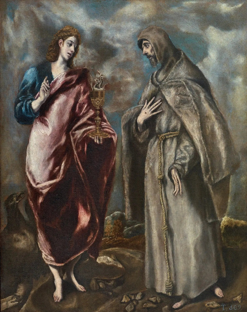 Saint Jean l'Évangéliste og Saint François d'Assise - El Greco