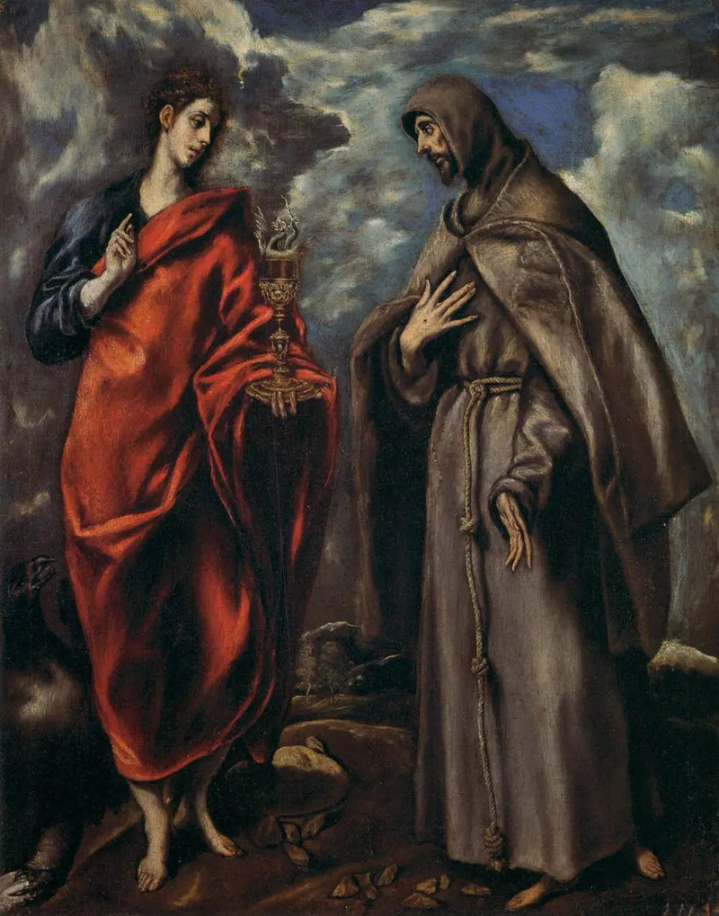 Saint Jean l'Évangéliste og Saint François - El Greco
