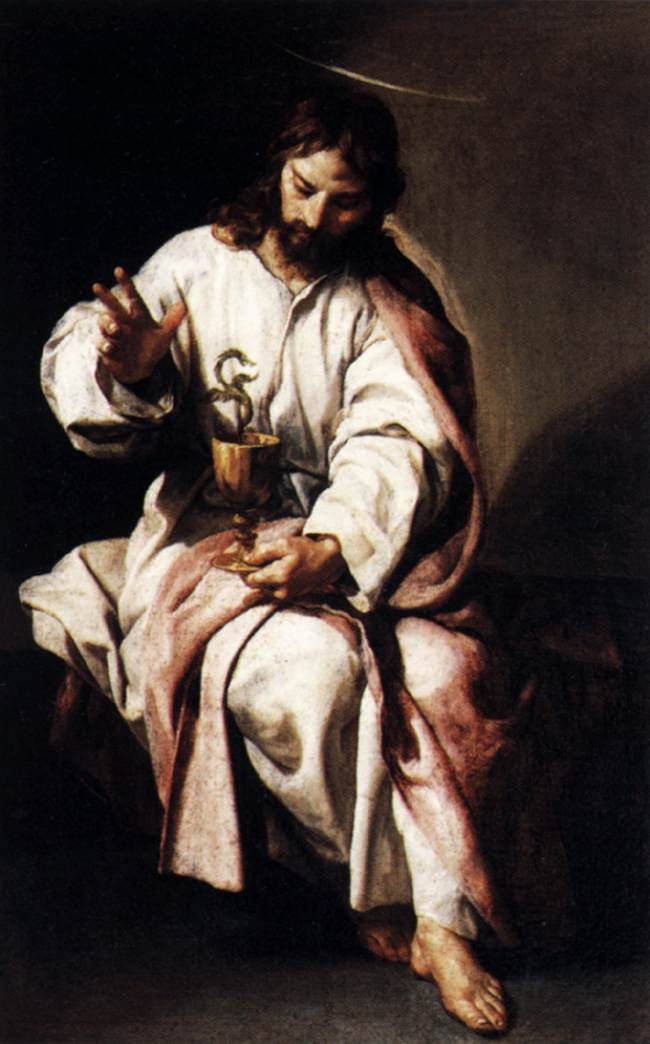 Sankt Johannes Evangelisten og den forgiftede kopp - Alonso Cano