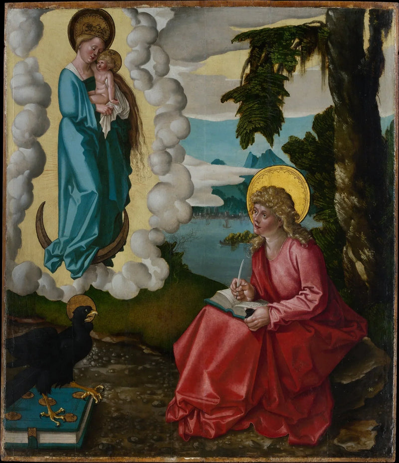 Saint Jean på øya Patmos - Hans Baldung Grien