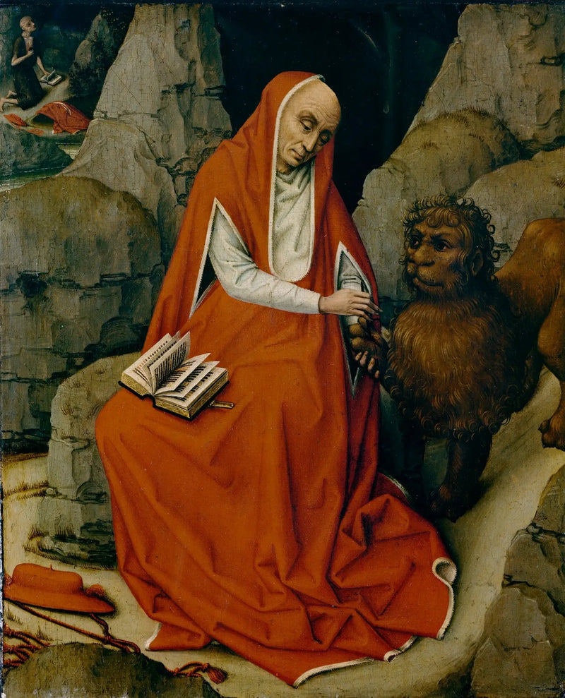 Saint Jérôme i ørkenen - Rogier van der Weyden