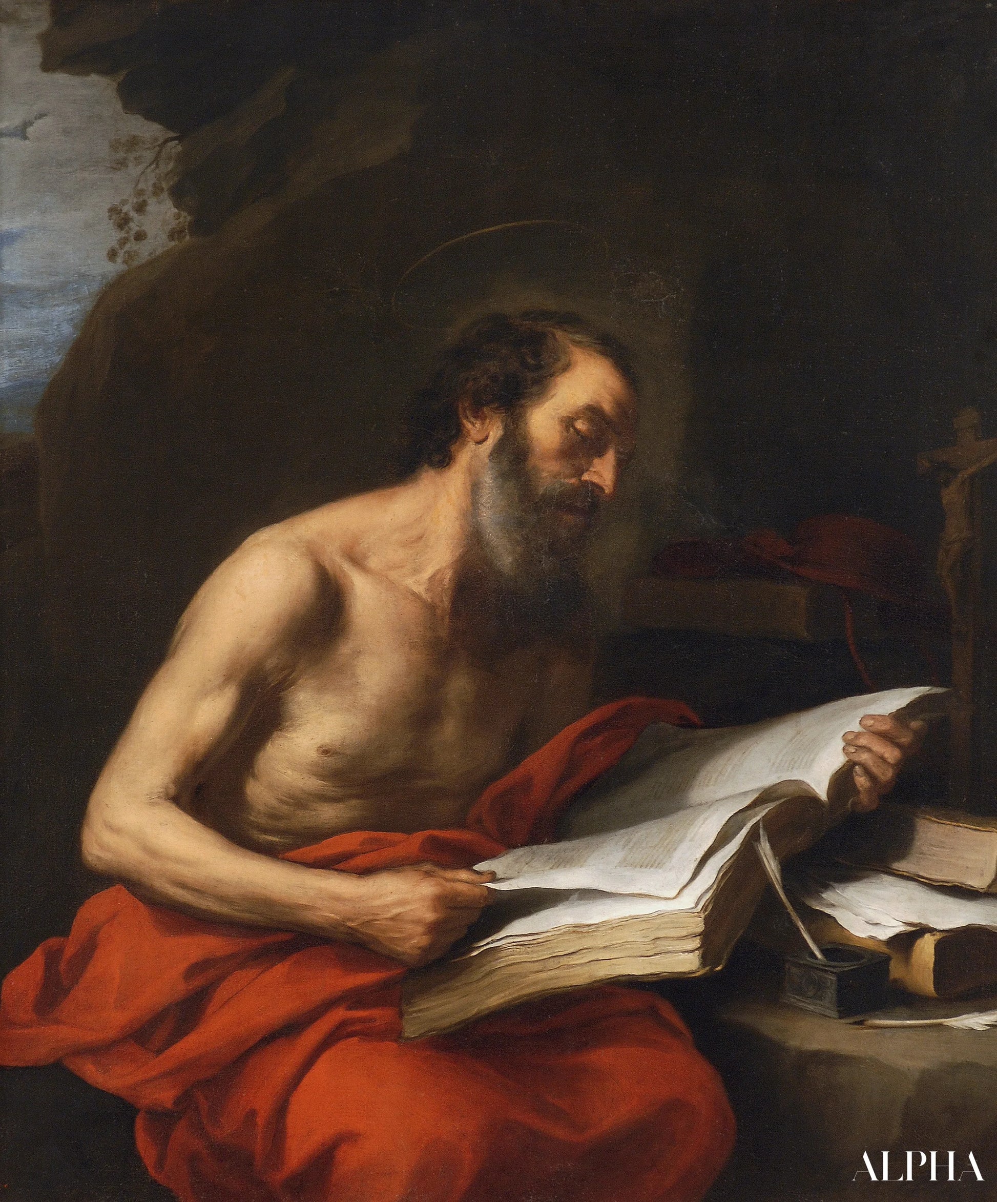 Reproduction du tableau « Saint Jérôme - Bartolomé Esteban Murillo » par Alpha Reproduction en peinture à l’huile