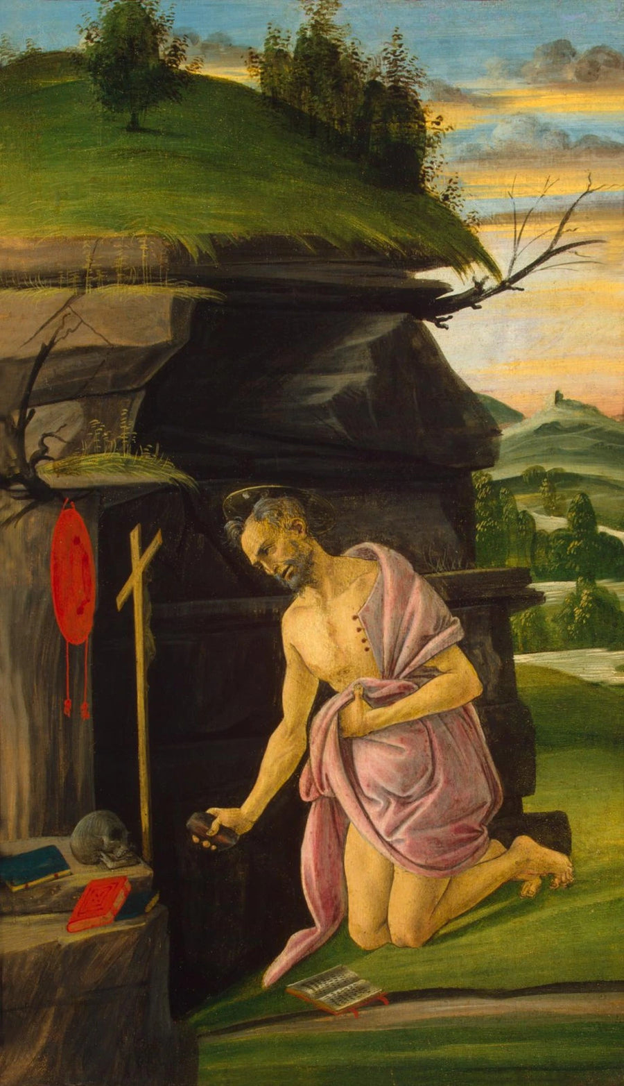 Saint Jerome angrende, ca 1498-1505 - Sandro Botticelli