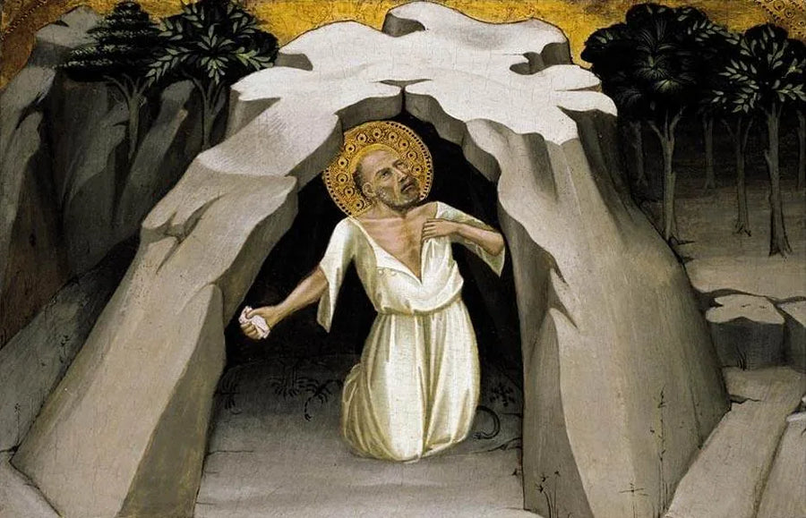 Saint Jerome i ørkenen - Lorenzo Monaco