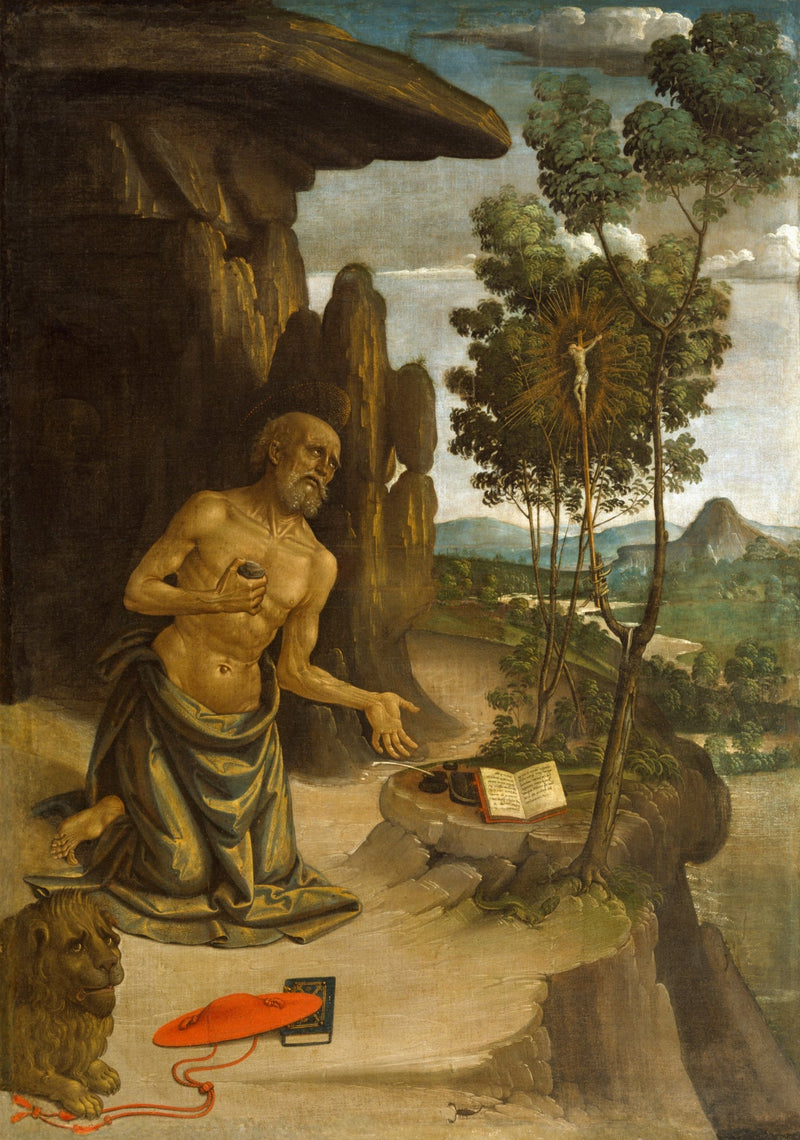 Saint Jérôme i ørkenen - Pinturicchio