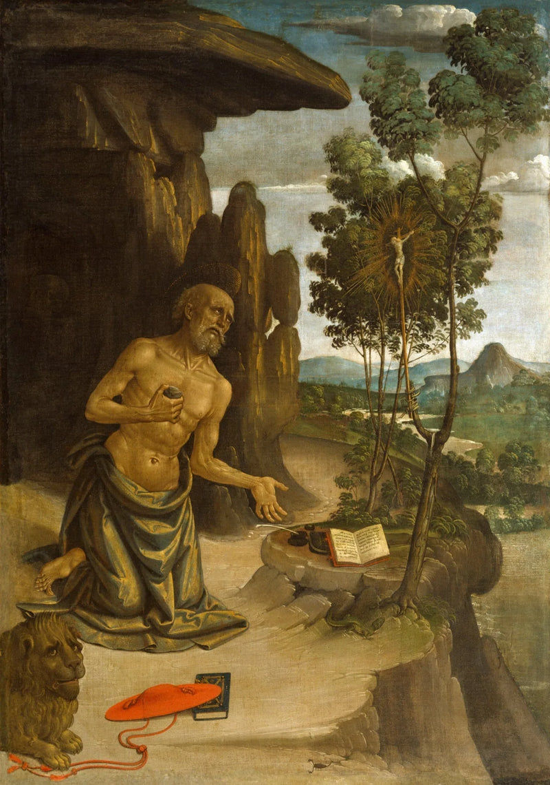 Saint Jérôme i ørkenen - Pinturicchio