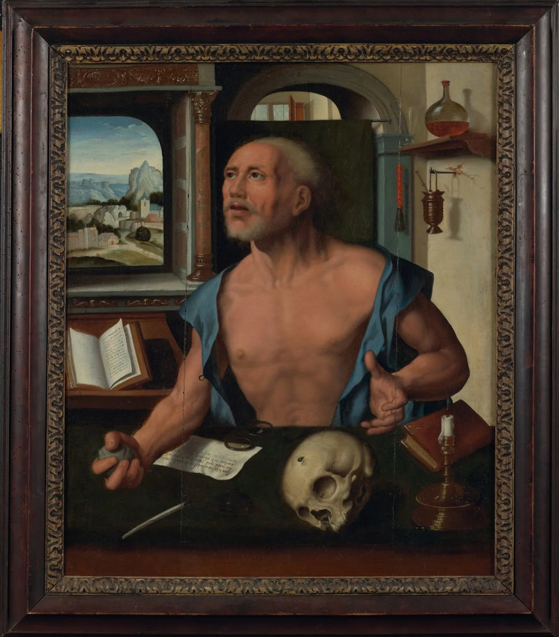 Saint Jérôme i sin celle - Joos van Cleve