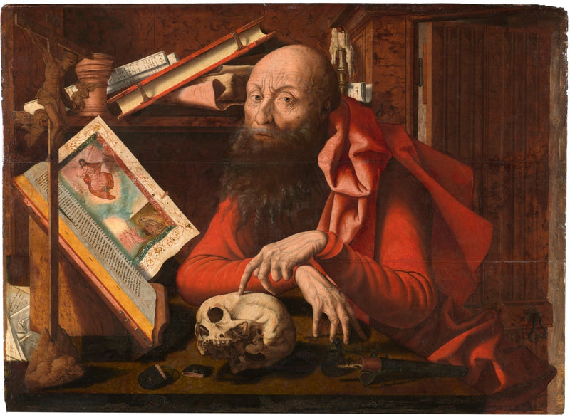 Sankt Jerome i sitt arbeidsrom - Marinus van Reymerswale