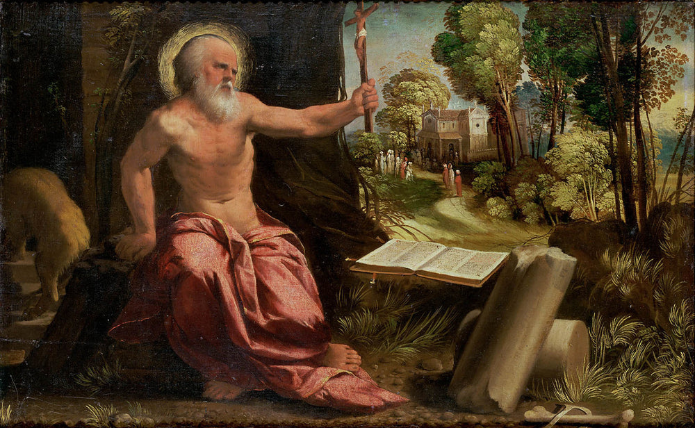 Saint Jérôme - Dosso Dossi image 1 copie de tableau peinte à la main