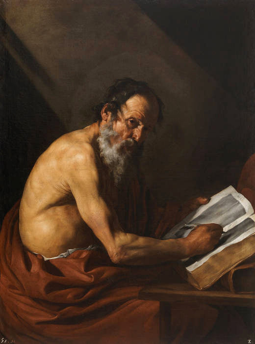 Saint Jerome skriver - Jusepe de Ribera