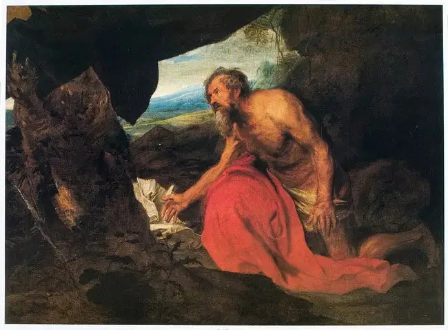 Sankt Jérôme som eremitt i et landskap, lesende - Antoine van Dyck

Source:
Saint Jérôme en ermite dans un paysage, lisant - Antoine van Dyck