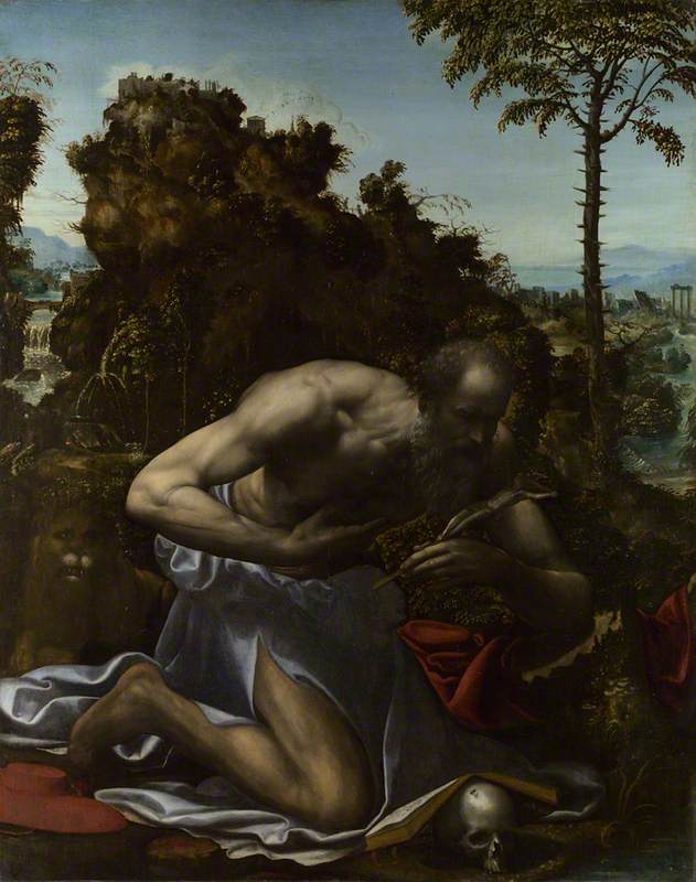 Saint Jérôme i bot, - Il Sodoma (Giovanni Antonio Bazzi)