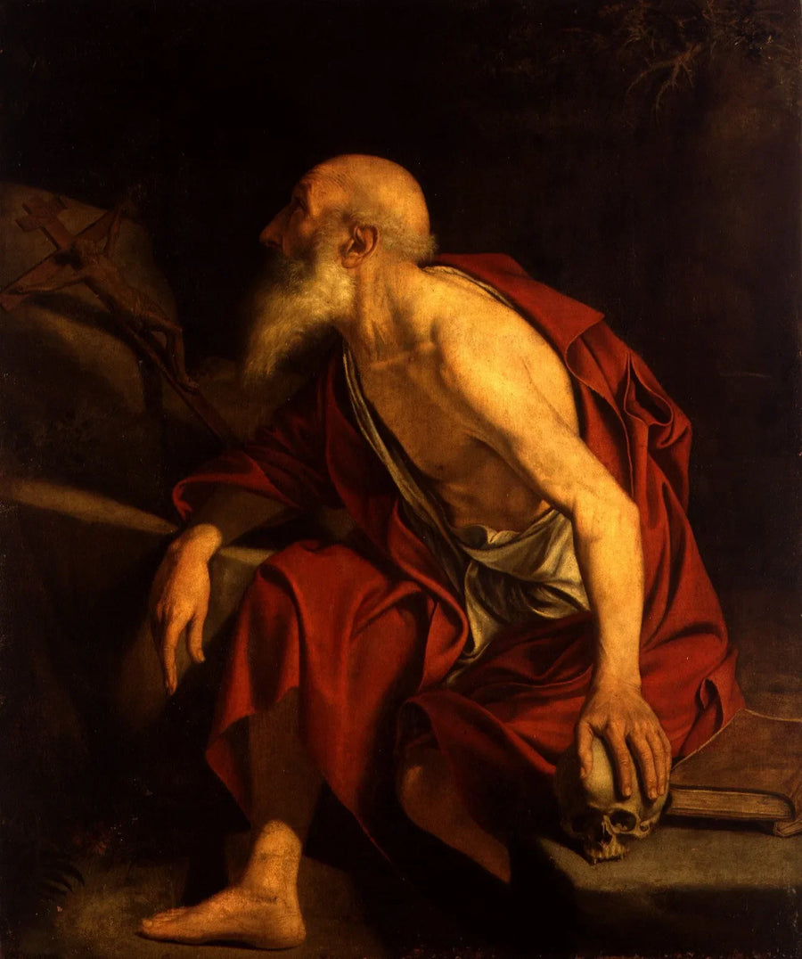 Saint Jérôme i bønn - Orazio Gentileschi