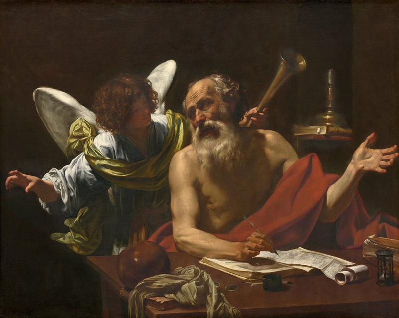 Saint Jérôme og Engelen - Simon Vouet