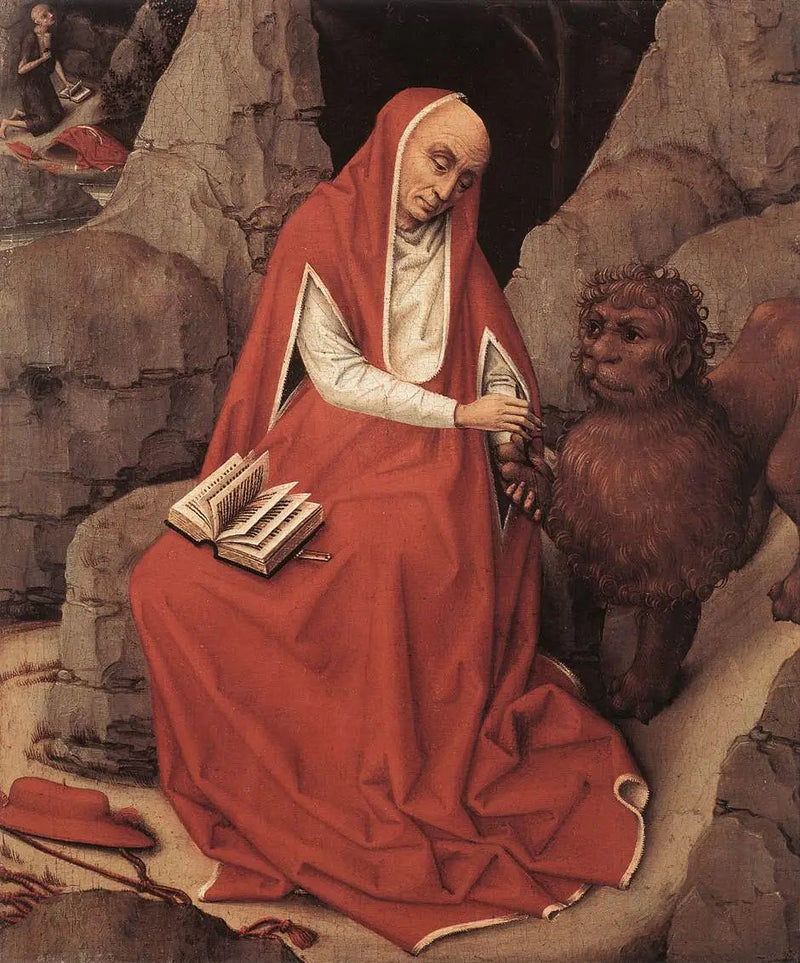 Sankt Jeronimus og løven - Rogier van der Weyden