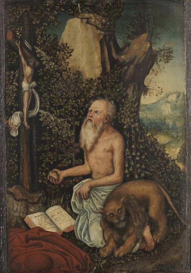 Saint Jérôme - Lucas Cranach den eldre