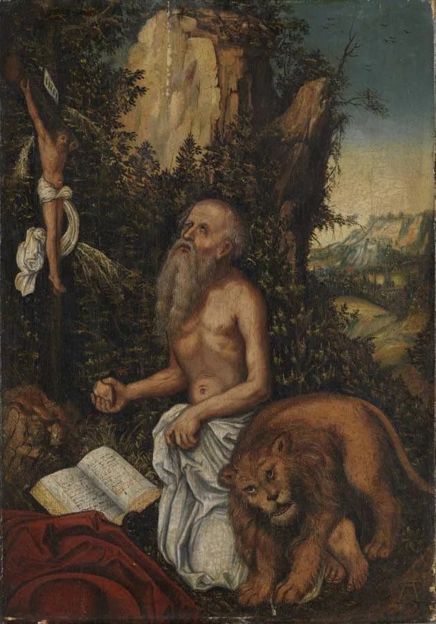 Saint Jérôme - Lucas Cranach den eldre