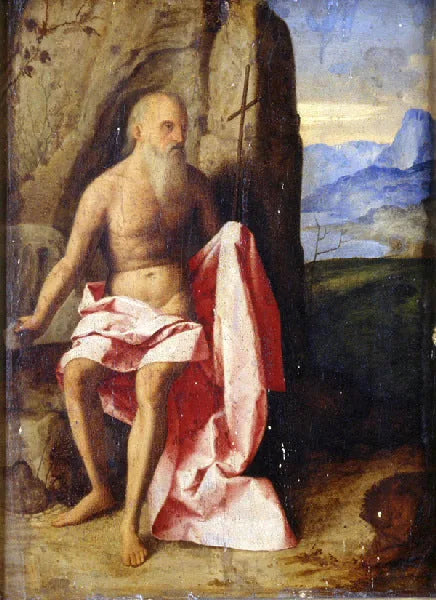 Den penitent Saint Jerome - Marco Basaiti