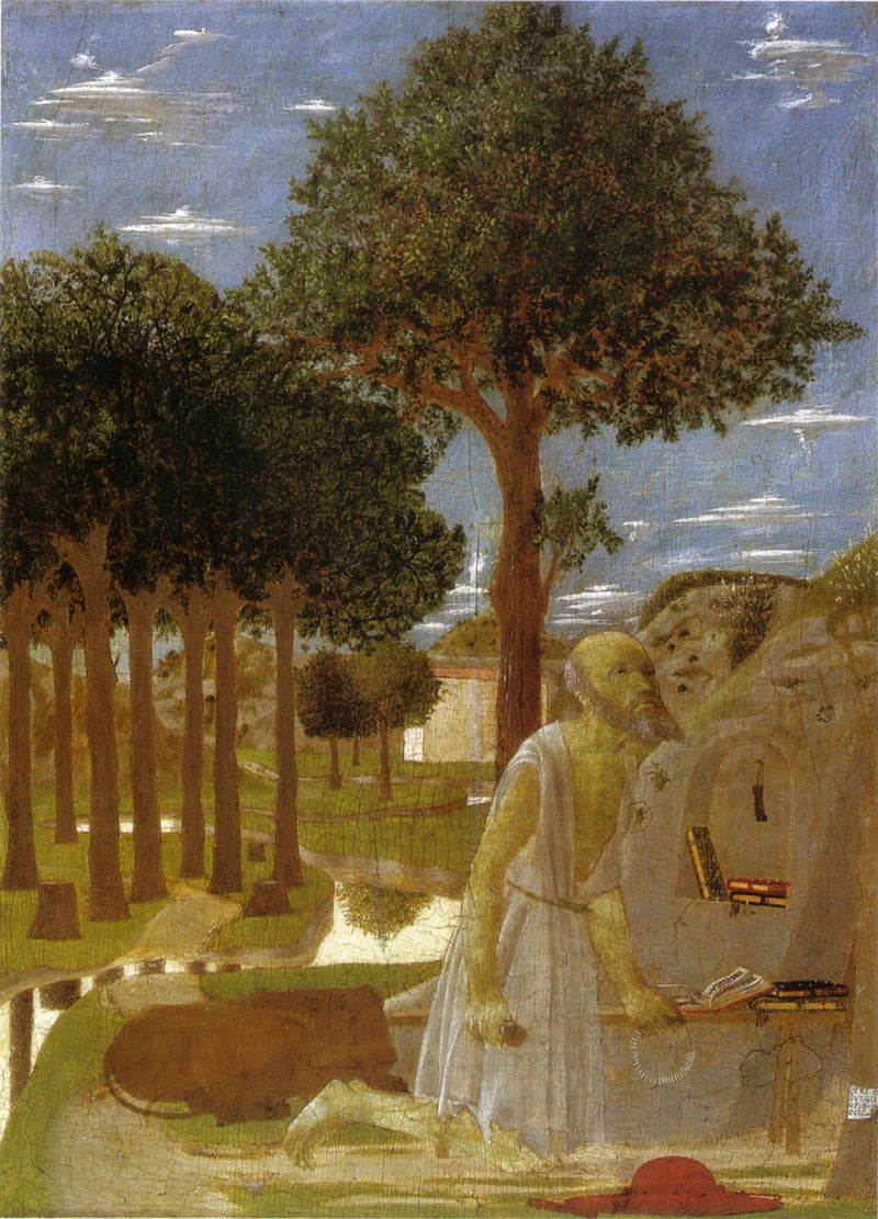 Den penitent Saint Jerome - Piero della Francesca