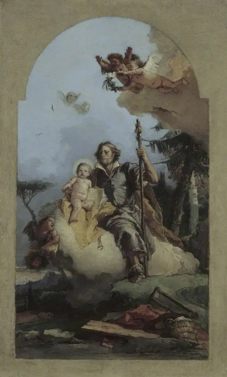 Saint Joseph med Jesusbarnet - Giovanni Battista Tiepolo