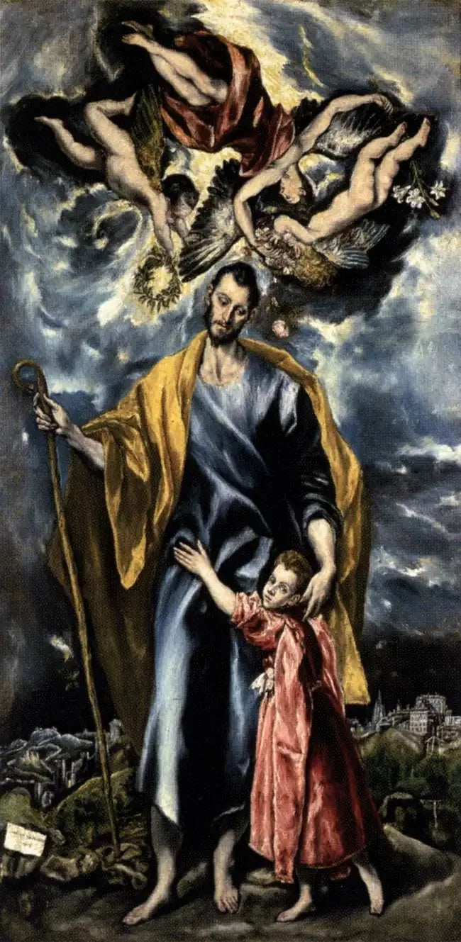 Sankt Josef og Jesusbarnet (Sankt Josef kapell) - El Greco