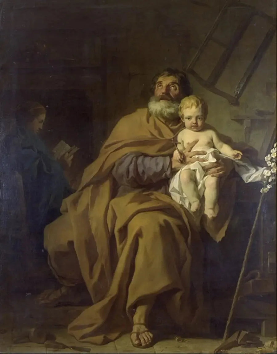 Josef som leier Jesusbarnet - Pierre Subleyras