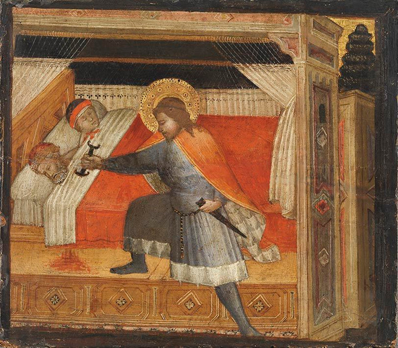 Saint Julien som dreper sine foreldre - Agnolo Gaddi