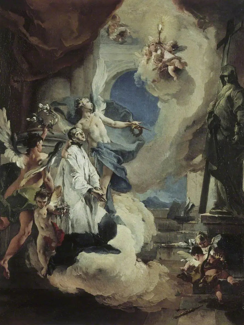 Saint Louis de Gonzague i herlighet - Giovanni Battista Tiepolo