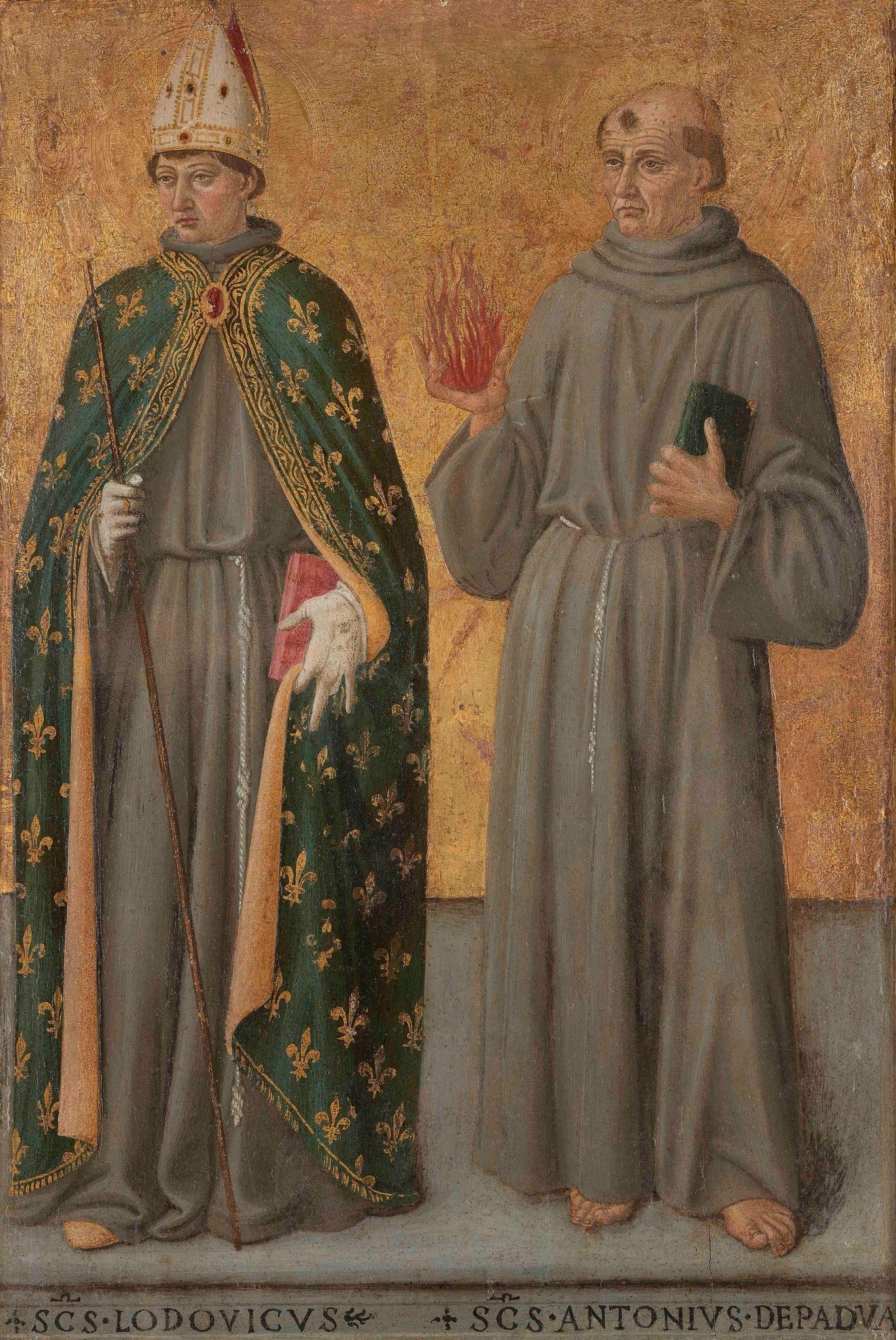 Saint Louis de Toulouse et Saint Antoine de Padoue - Cosimo Rosselli - Alpha Reproduction