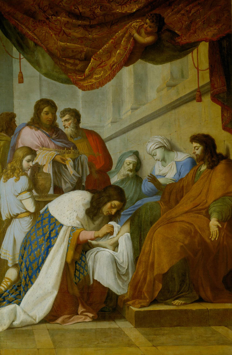 Saint Louis helbreder de syke - Eustache Le Sueur