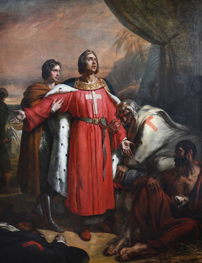 Saint Louis besøker de pestrammede - Ary Scheffer