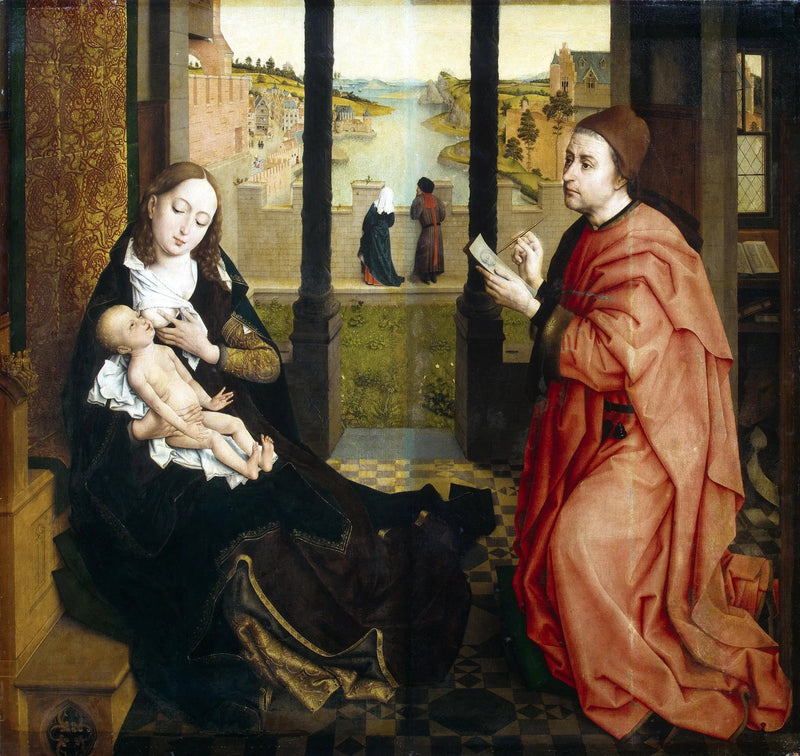 Saint Luc som tegner Jomfruen - Rogier van der Weyden