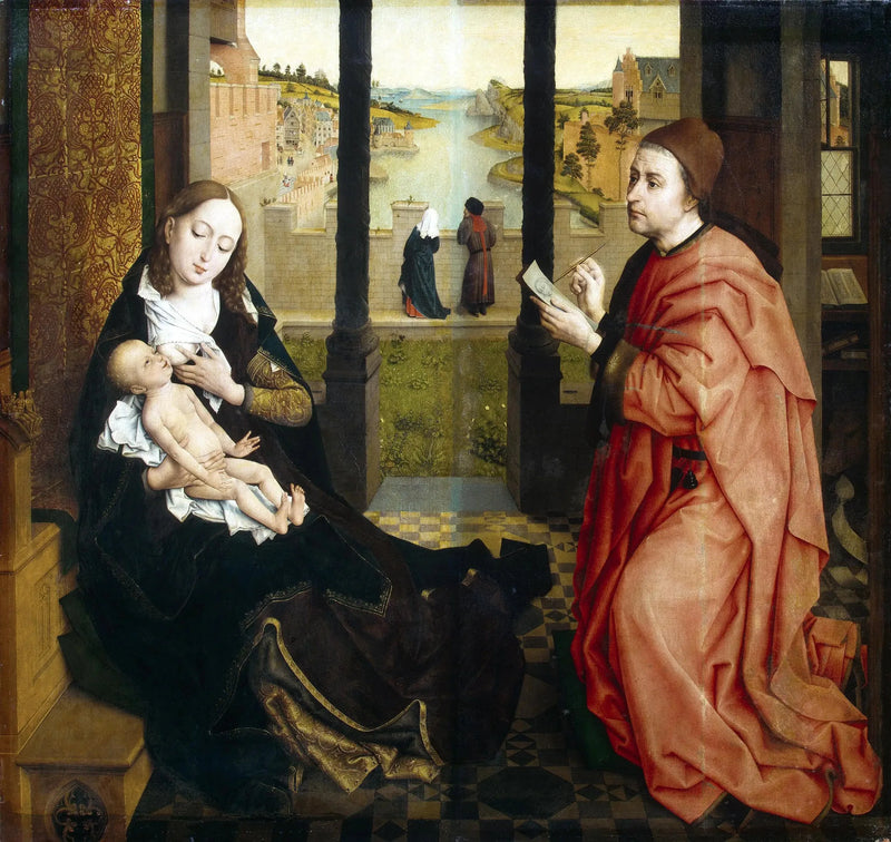 Saint Luc som tegner Jomfruen - Rogier van der Weyden