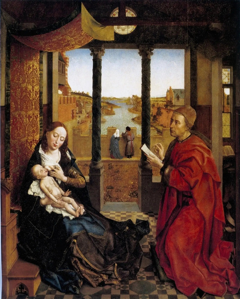 Saint Luc som tegner Jomfruen - Rogier van der Weyden