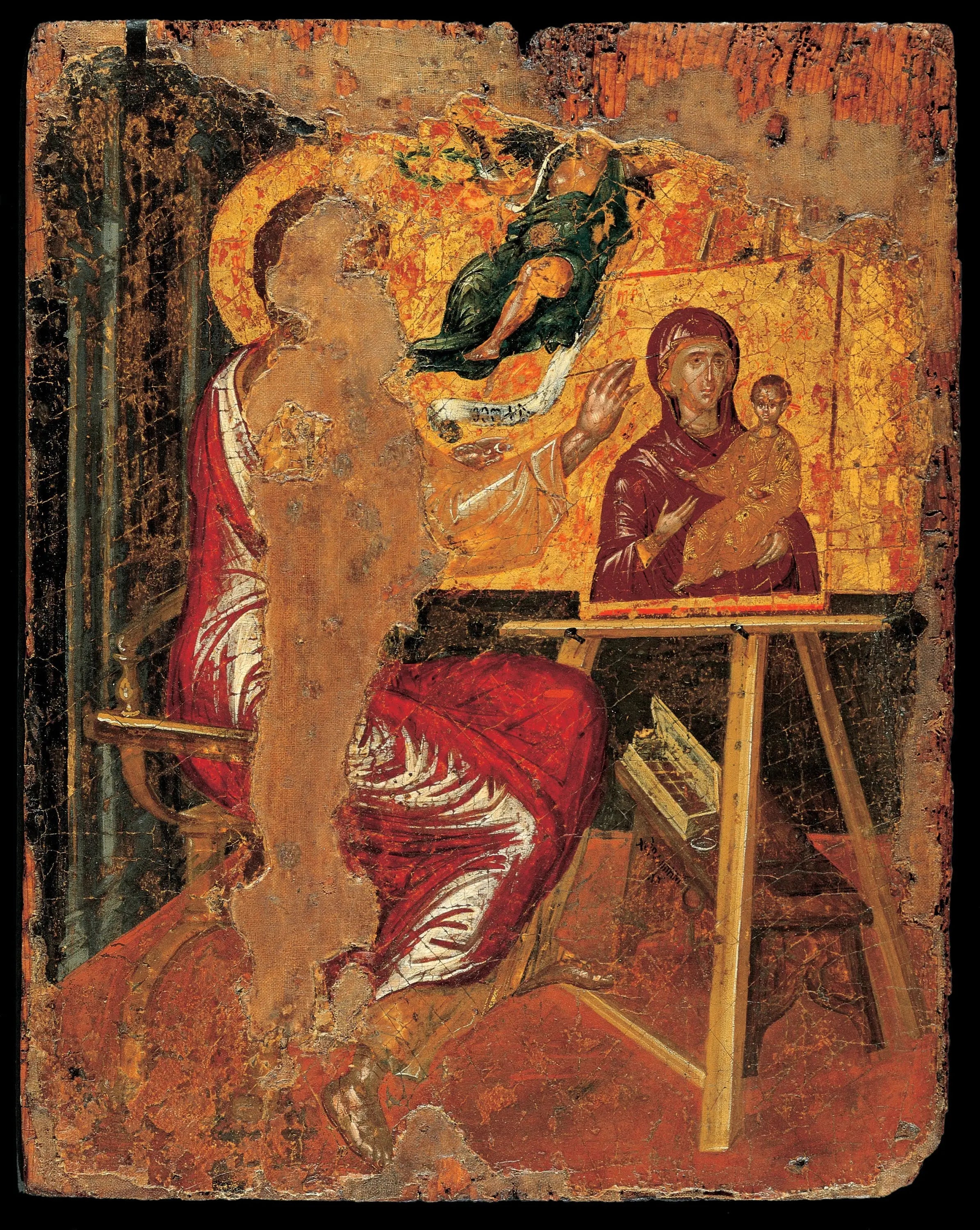 Saint Luc peignant la Vierge - El Greco image 1 reproduction de peinture à l’huile