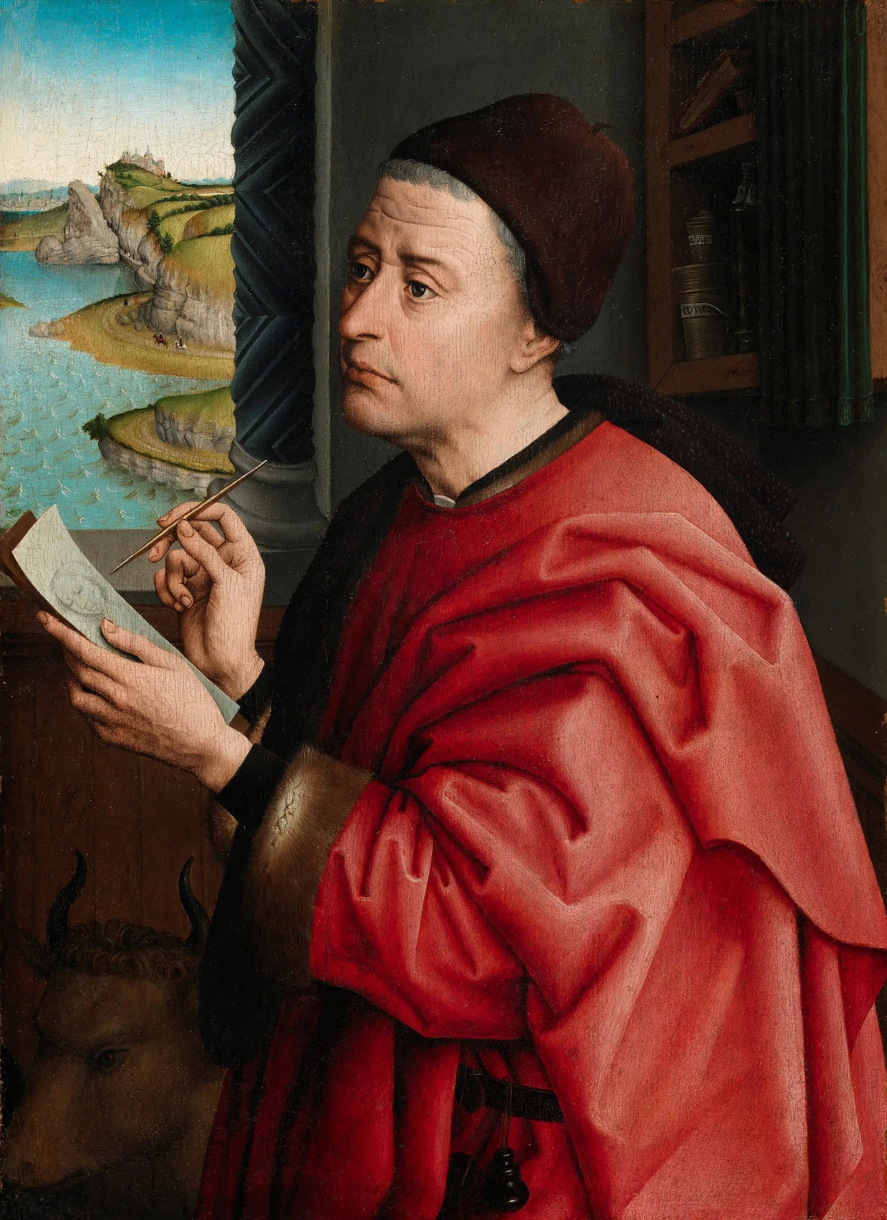Saint Luc représentant la Vierge - Rogier van der Weyden image 1 tableau peint à l’huile sur toile