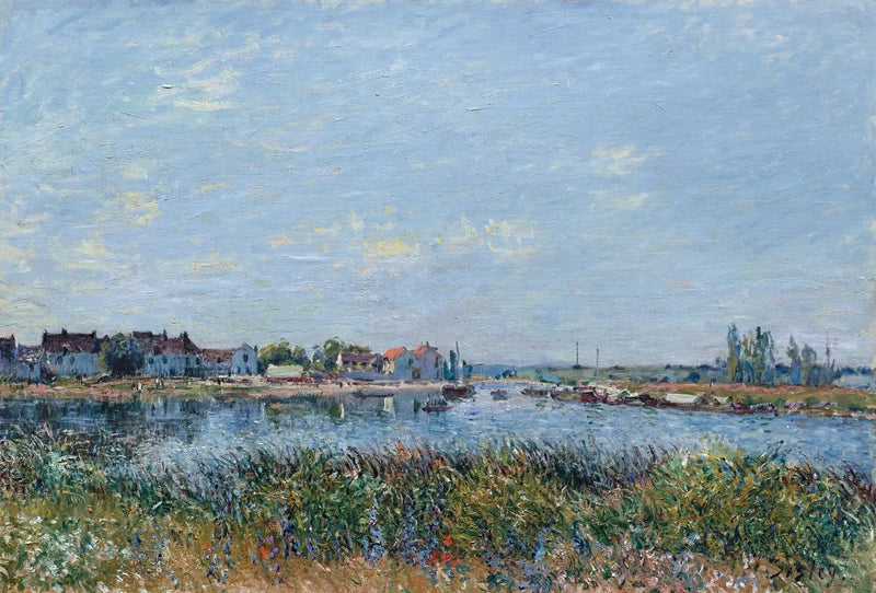 Saint-Mammès om morgenen - Alfred Sisley