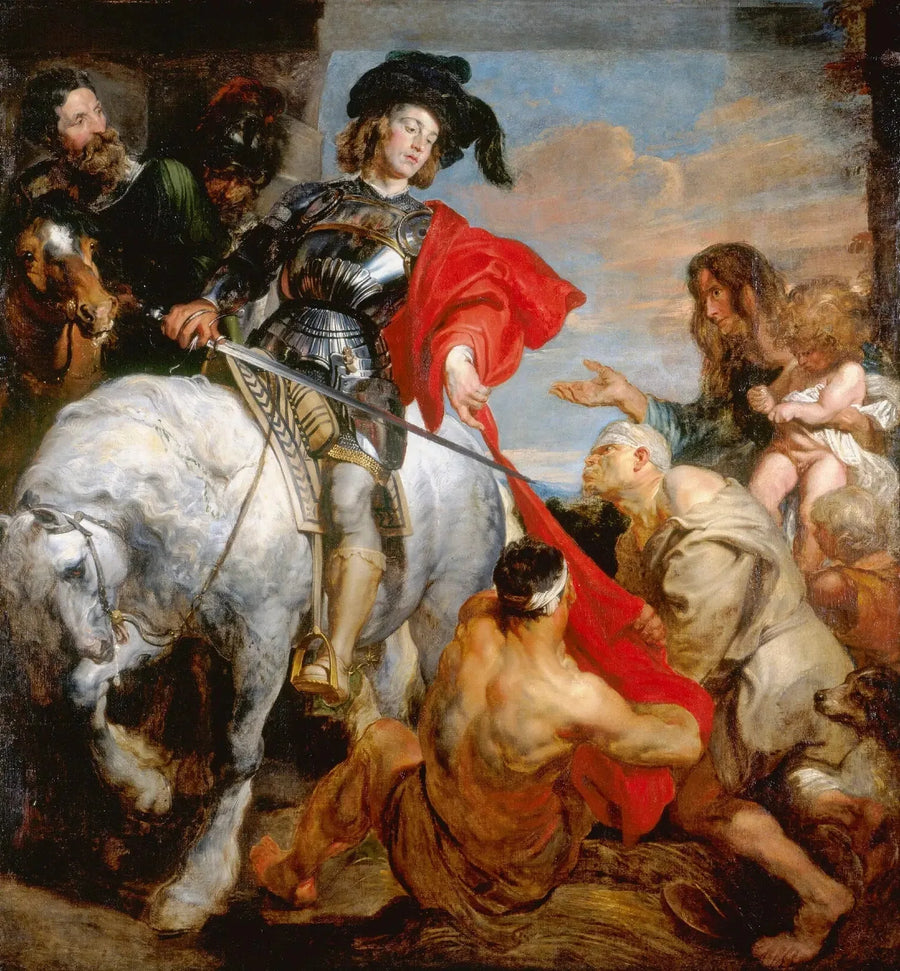 Saint Martin deler sin kappe - Antoine van Dyck

Source:
Saint Martin divisant son manteau - Antoine van Dyck