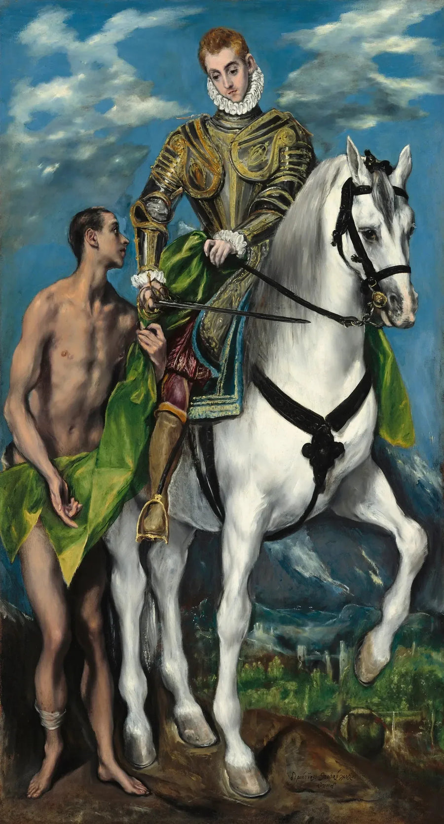 Saint Martin og den fattige - El Greco